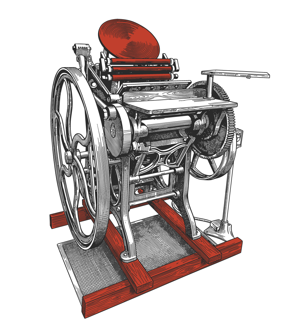 Печатный пресс Chandler & Price Old Style в мастерской Суворов и Ко